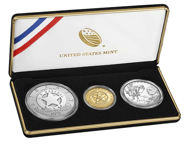 2015 U.S. Marshals Service 225th Anniversary Commemorative Coin Program 3-Coin Set