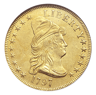 Golden liberty one dollar coin